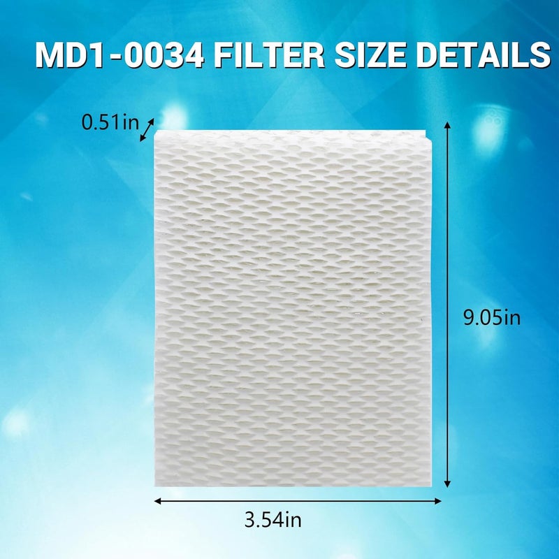 PWEOW MD1-0034 Humidifier Replacement Wick Filters for Vornado Evaporative Humidifier Evap2, Evap40, EV3, EV100, EV200, EVDC300, EVDC505, EVDC500, Tornado Humidifier Filter (Not for Evap3)- 4 Pack - Image 2